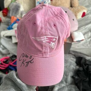 NE patriots signed hat